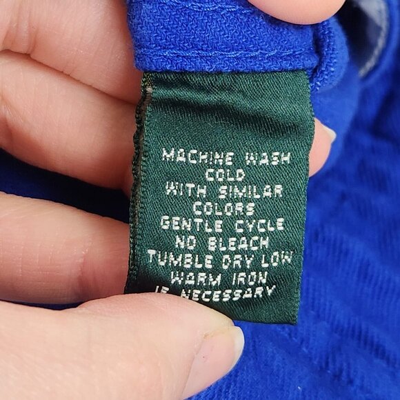 Ralph Lauren Jacket Women 1X Blue Denim Trucker Jean Button Front Casual Classic - Picture 8 of 12